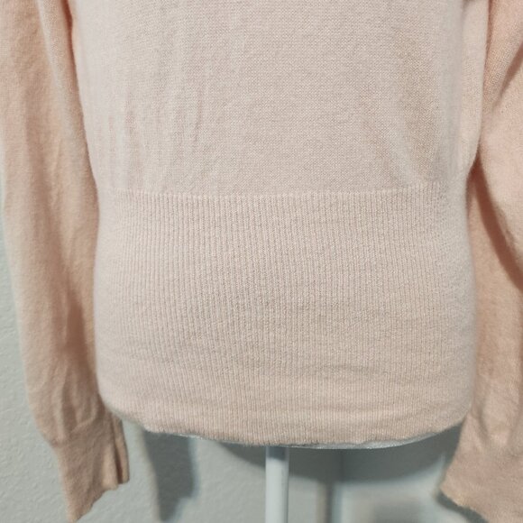 Women's Context Pink Cashmere Blend Long Sleeve Sweater Size XL - Picture 4 of 12